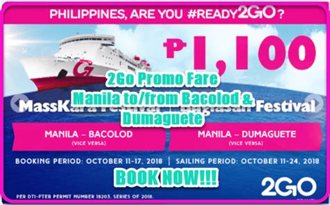 2go promo manila to bacolod